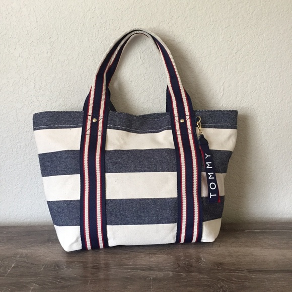 tommy hilfiger tote bag canvas